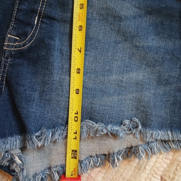 NEW YORK REWASH Shorts Bermuda High Rise Cotton blue womens used sz 9/29 summer - Picture 5 of 8